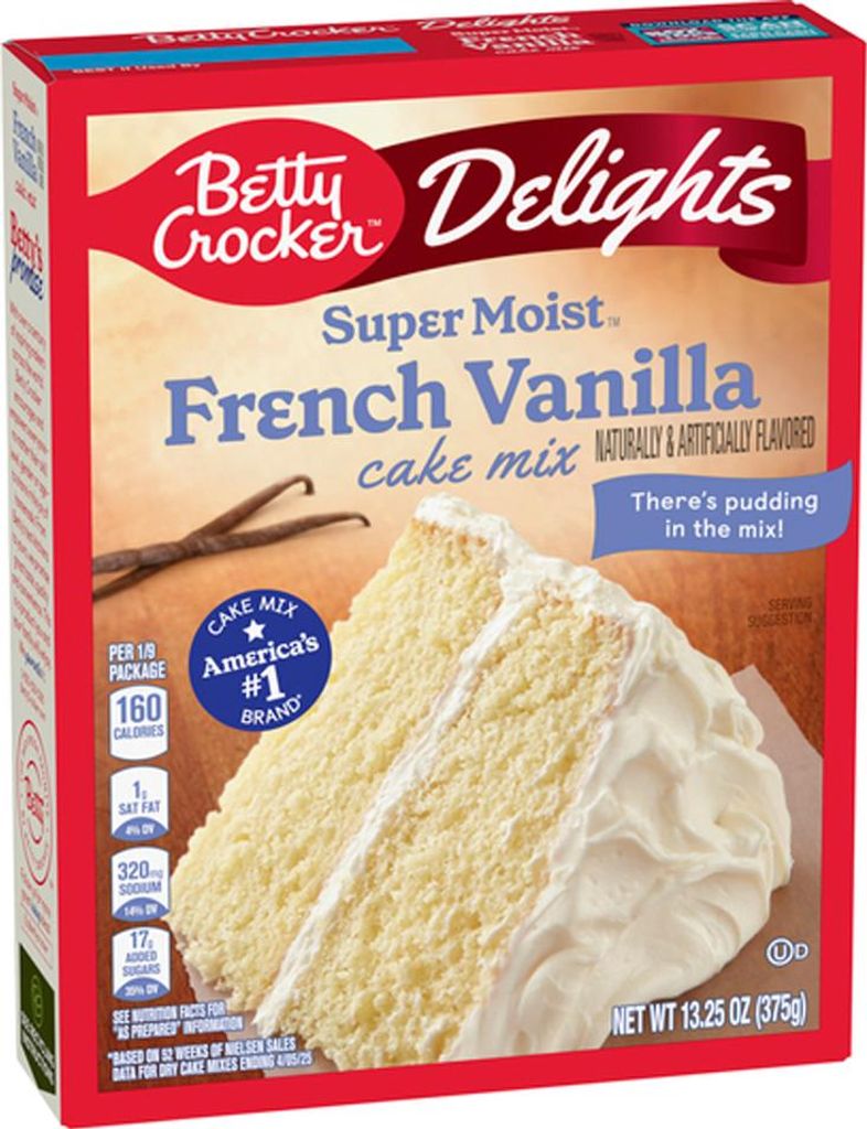 Betty Crocker Delights Super Moist French Vanilla Cake Mix 375g