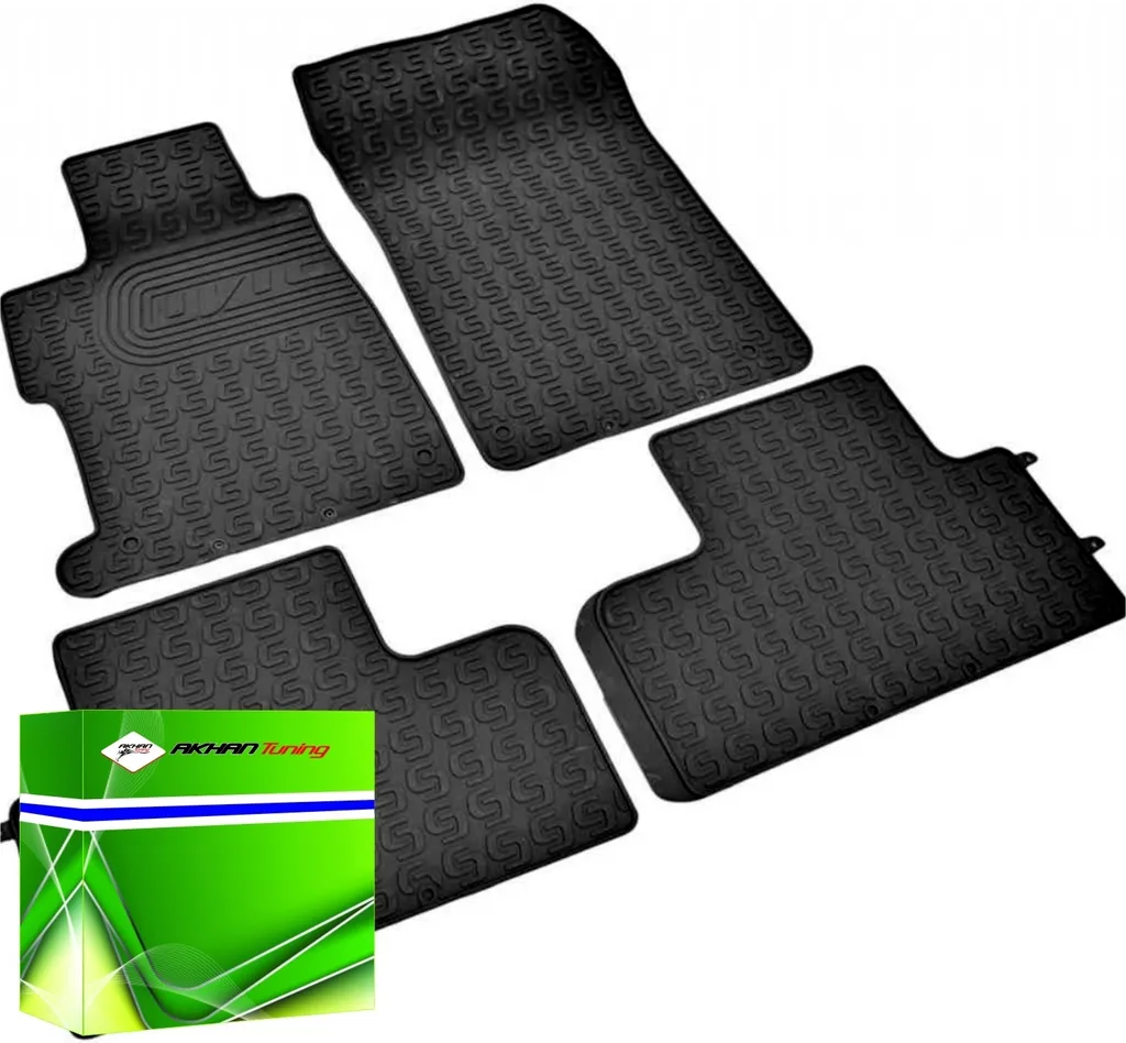 DK0605 Set Tappetini Gomma Inodore Honda Civic IX 2012+ Nero