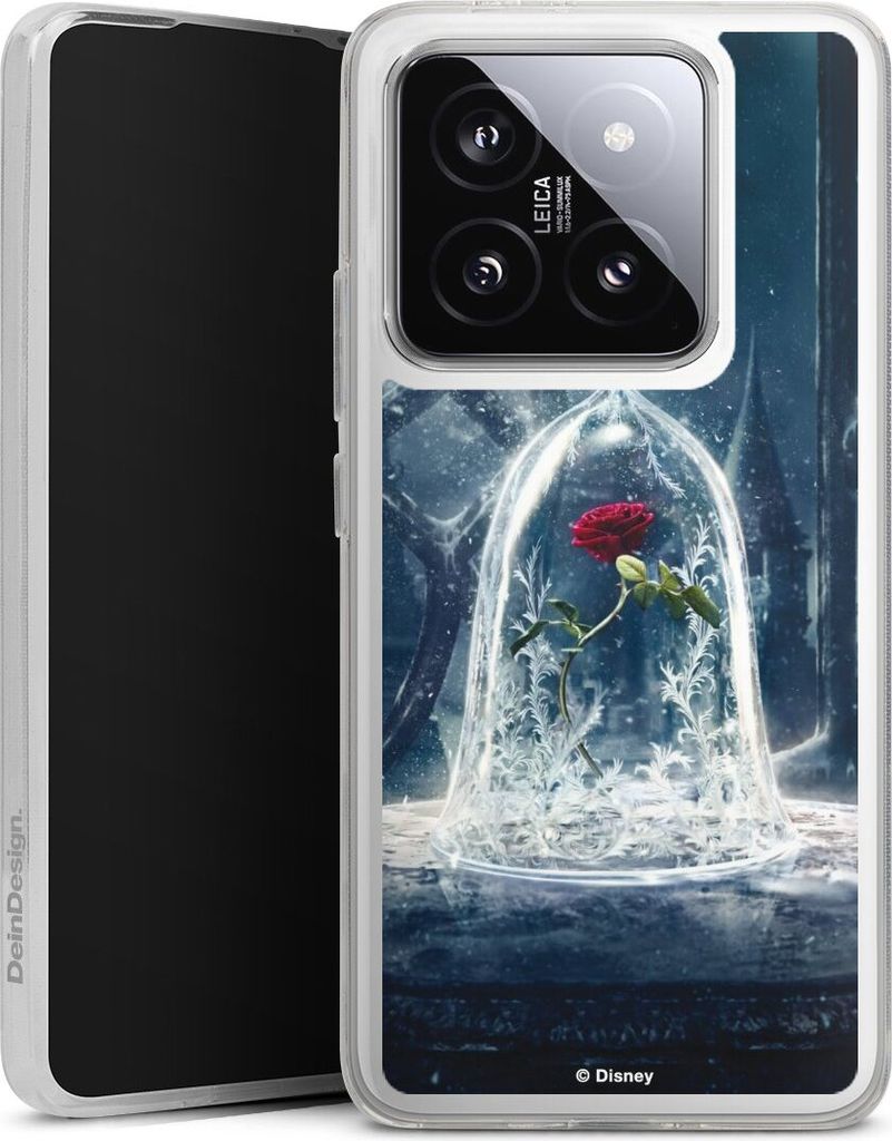 DeinDesign Handyhülle für Xiaomi 14T Silikon Hülle Case Smartphone Schutzhülle Die Schöne und das Biest Disney Princess Rose