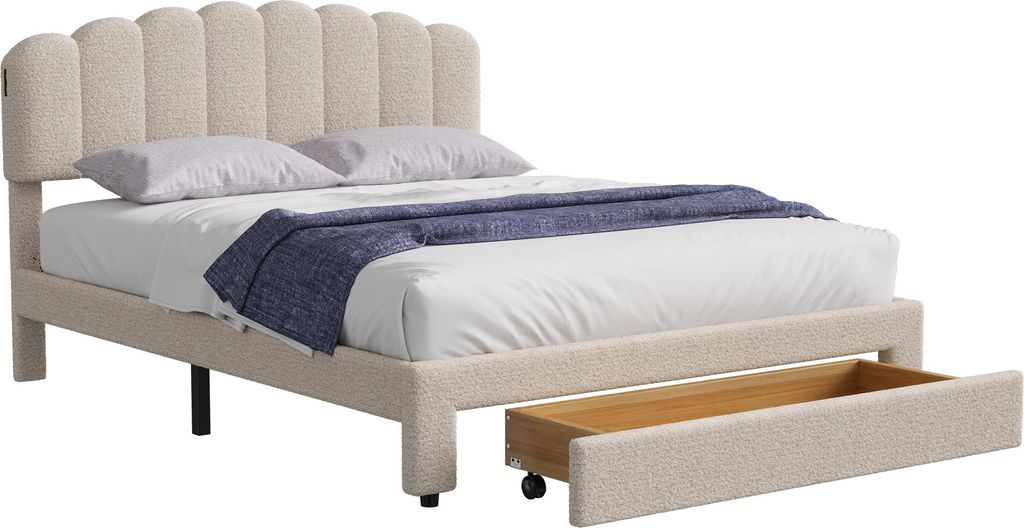 Čalúnená posteľ Fortuna Lai 160x200 cm, USB, zásuvka, Obrázok produktu 