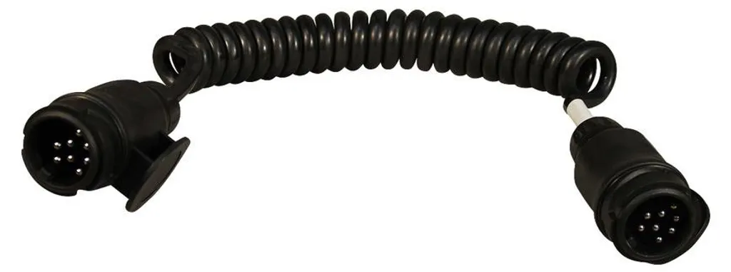 Câble d'Extension Spiralé pour Remorque 8 Broches et Fiches 13 Broches