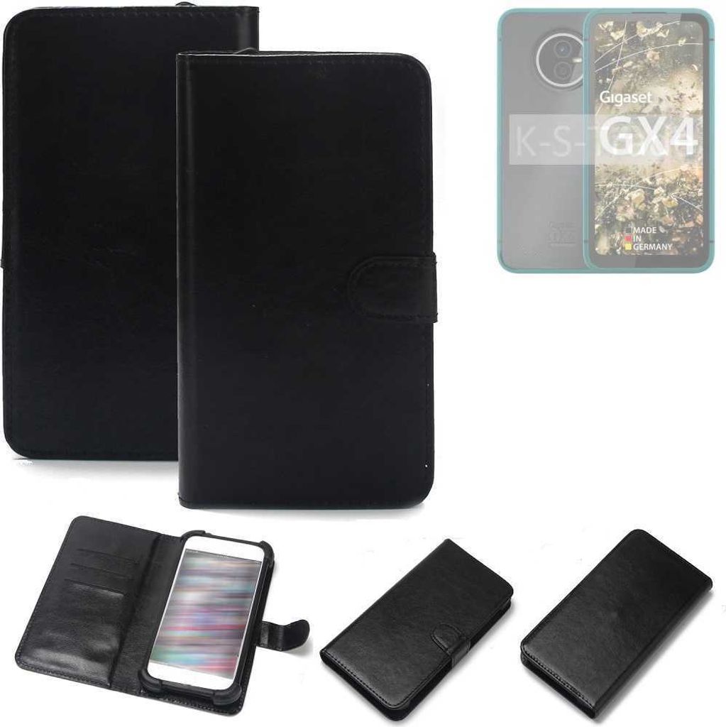 K-S-Trade Handyhülle Schutzhülle kompatibel mit Gigaset GX4 Handy Schutz Hülle Handyhülle Bumper schwarz 1x