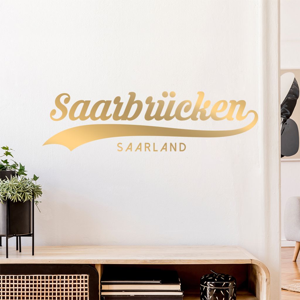 Saarbrücken Saarland Wandtattoo Wandaufkleber Wall Sticker - Dekoration, Küche, Wohnzimmer, Schlafzimmer, Badezimmer