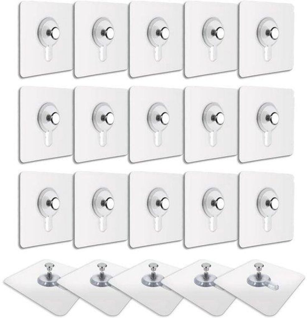 Selbstklebende Bilderrahmen - Durchsichtige klebende Haken - Ohne Bohren notwendig - Fotolijst klebende Haken - Selbstklebende Haken - Geeignet fü...