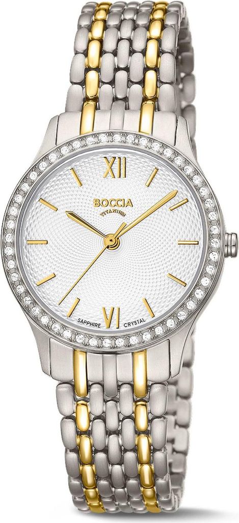 Boccia Armbanduhr Damen Trend 3376-02 Titan, Teil-Goldplattiert