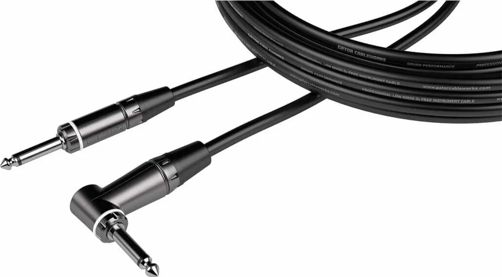 Gator Composer Câble Audio 3m Connecteur Coudé Anti-Tension Guitare