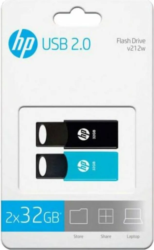 Clé USB HP 212 pack de 2 clés USB 2.0 pour sauvegarde informatique