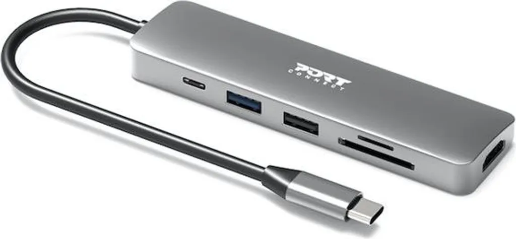 Câble Adaptateur USB-C vers HDMI pour Écran 4K Port Designs 900162 Argent