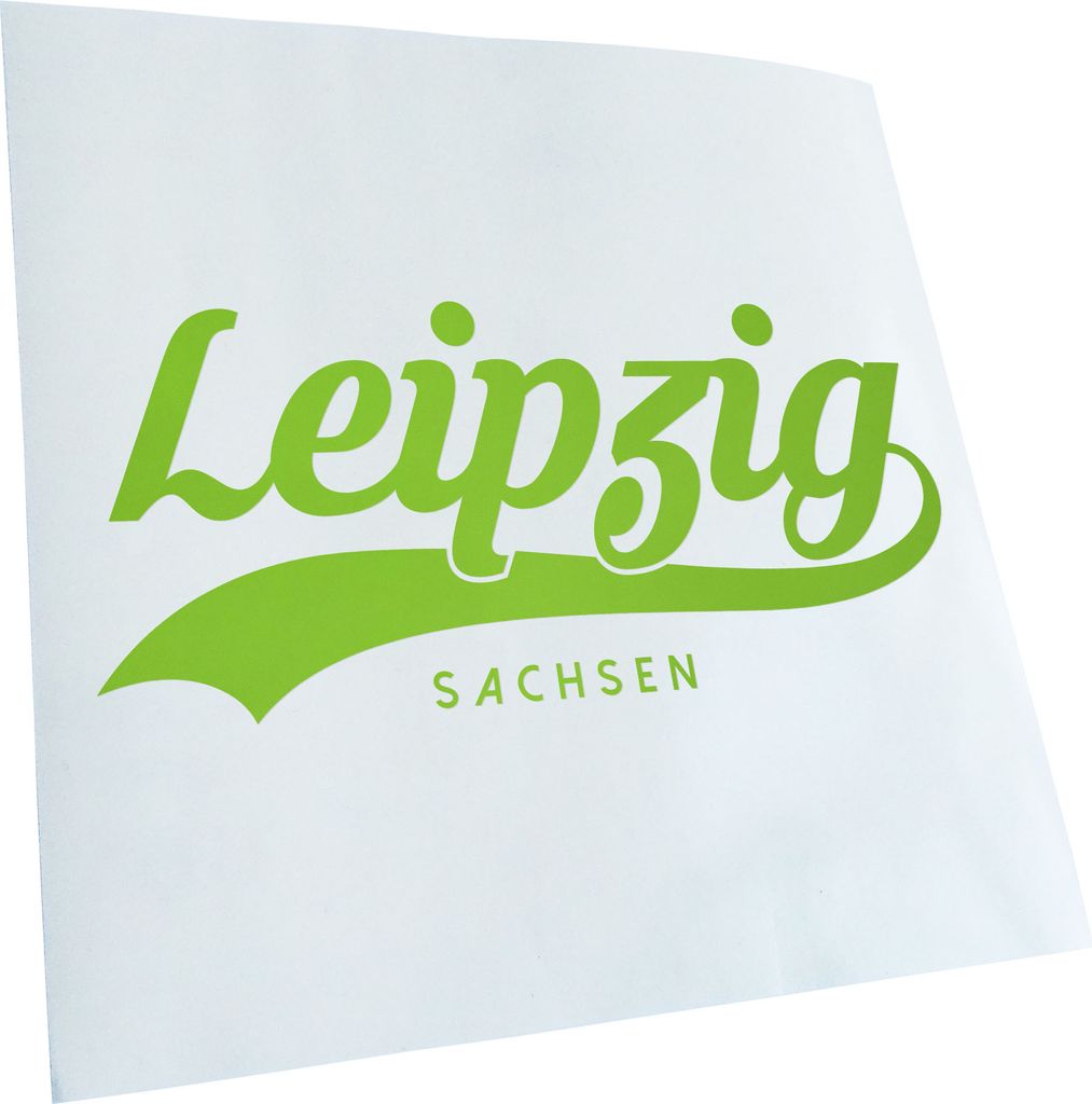 Kiwistar - Autoaufkleber - Leipzig Sachsen - Lichtblau - 20x9cm - Aufkleber für Auto, Laptop, Fahrrad, LKW, Motorrad mehrfarbig JDM Decal Racing