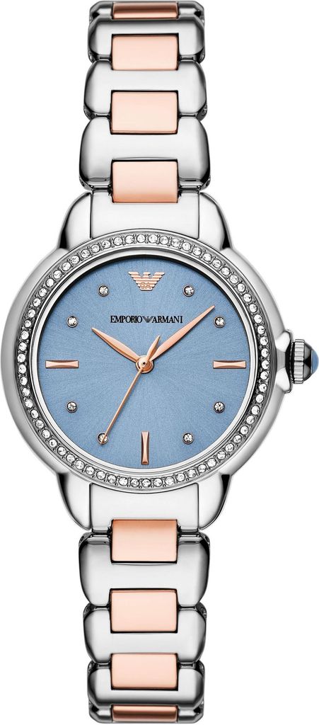 Emporio Armani Analoguhren für Frauen Pelesar silber One size