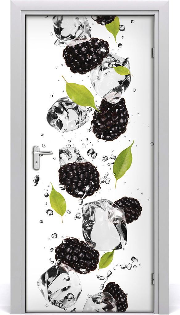 Tulup Türaufkleber 95x205 cm Dekorative Aufkleber Selbstklebend Wasserdichte Tapete Abnehmbar Schlafzimmer Wohnzimmer Wohnkultur - Brombeeren und ...