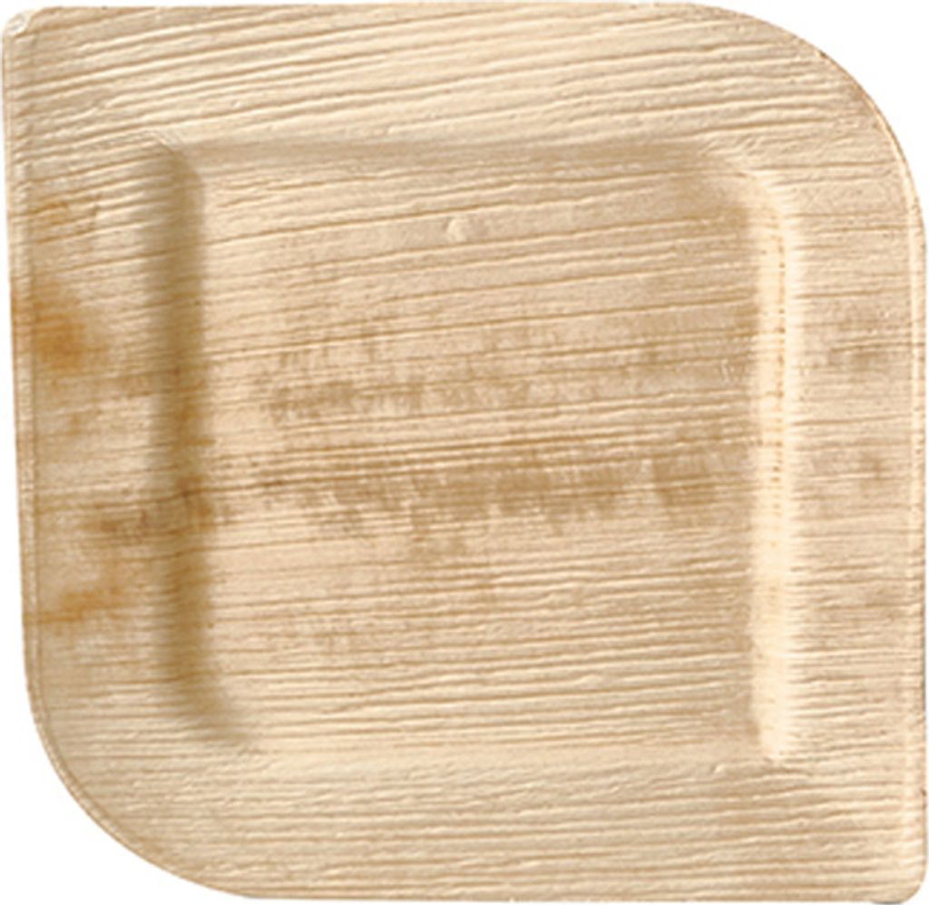 PAPSTAR Palmblatt-Teller "pure" eckig 150 x 150 x 15 mm 25 Stück