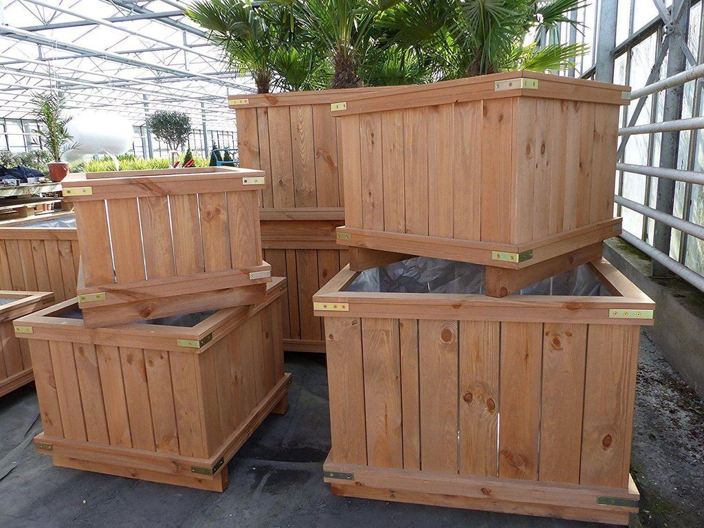 Holzkübel XXL Pflanzkübel Holz , div. Größen, Pflanztopf, Produktbild 