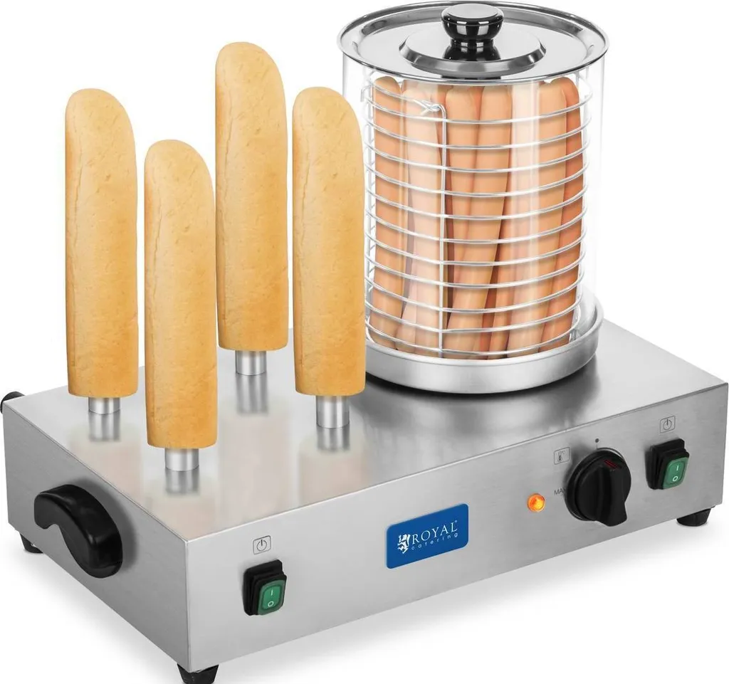 Servez des hot-dogs chauds rapidement grâce au chauffe-pain intégré