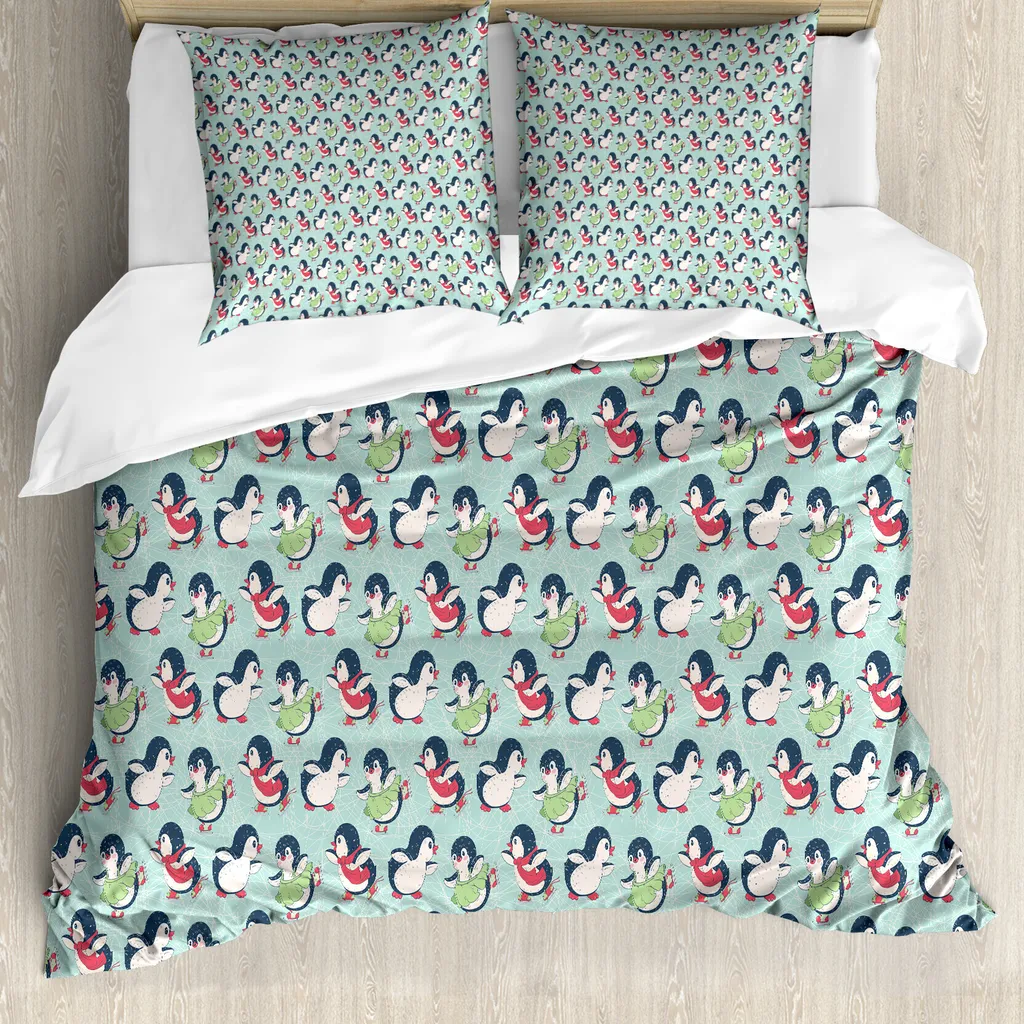 Housse de Couette Anti-Acariens Hypoallergénique 155x220 Multicolore