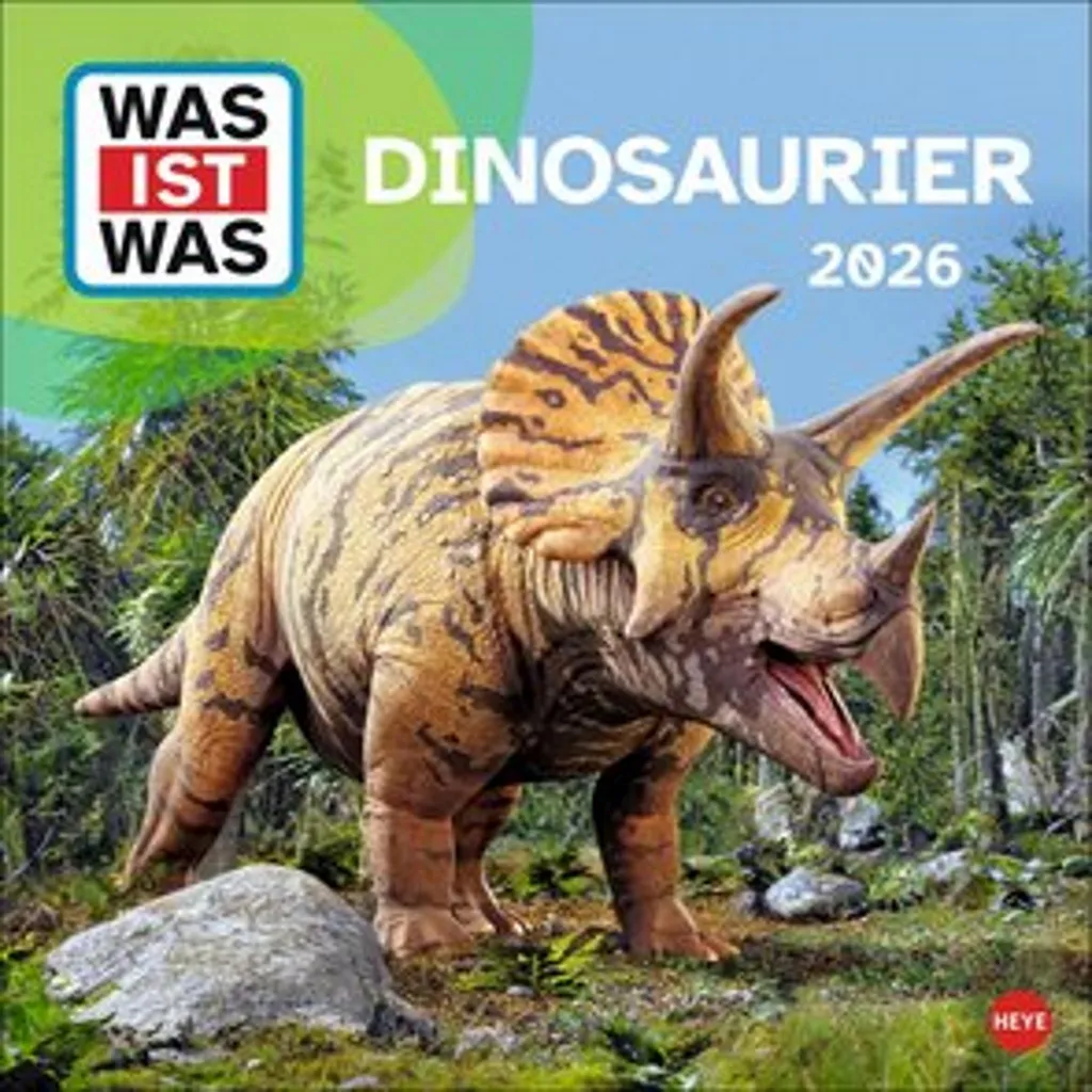 WAS IST WAS Calendrier Dinosaures 2026 - Format Broché pour Enfant