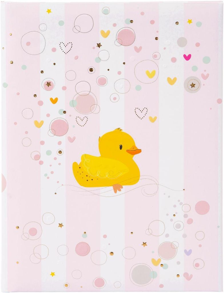 Goldbuch Baby-Tagebuch „Rubber Duck Girl“, 21 x 28 cm, 44 illustrierte Seiten
