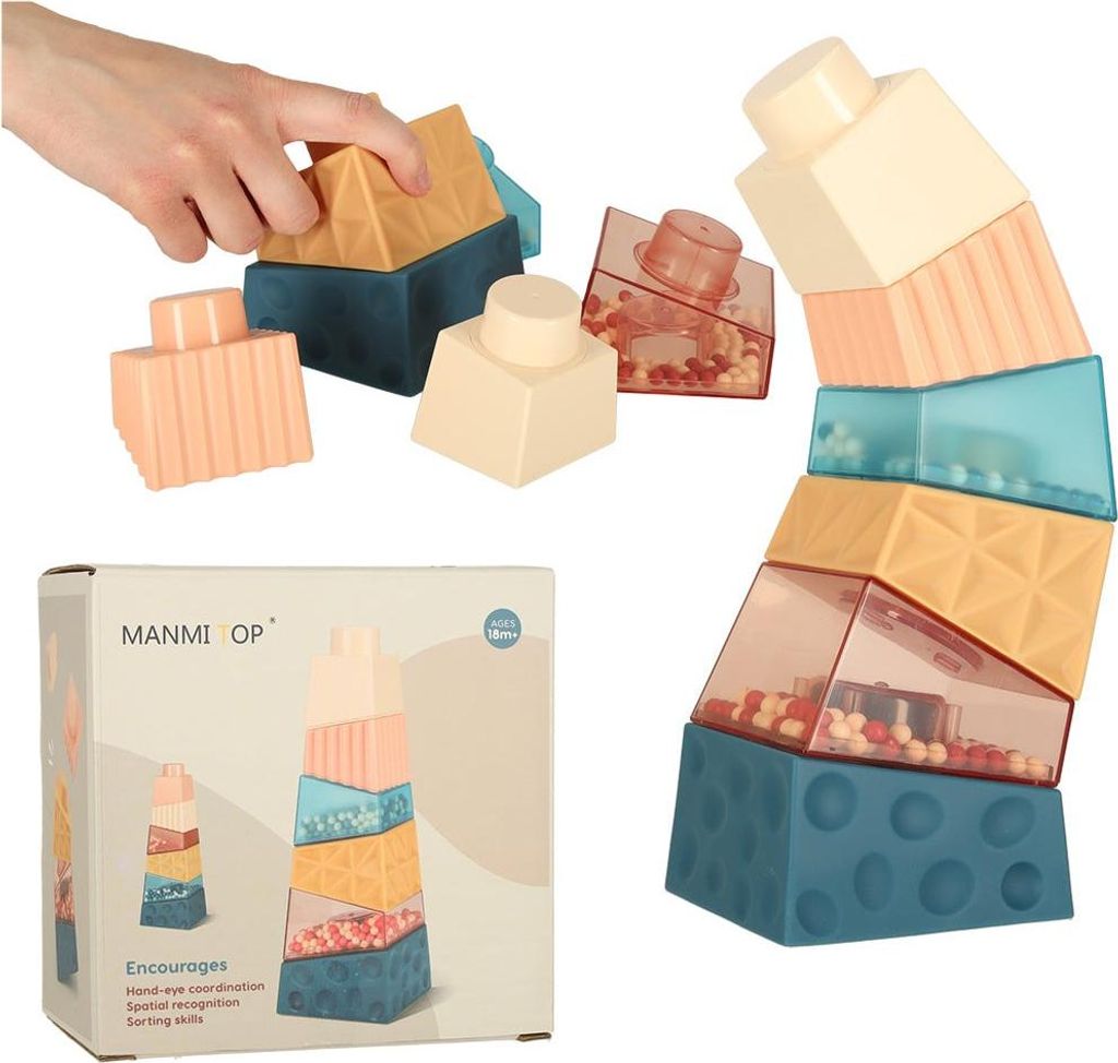Tour sensorielle pyramidale éducative Montessori avec Image du produit 