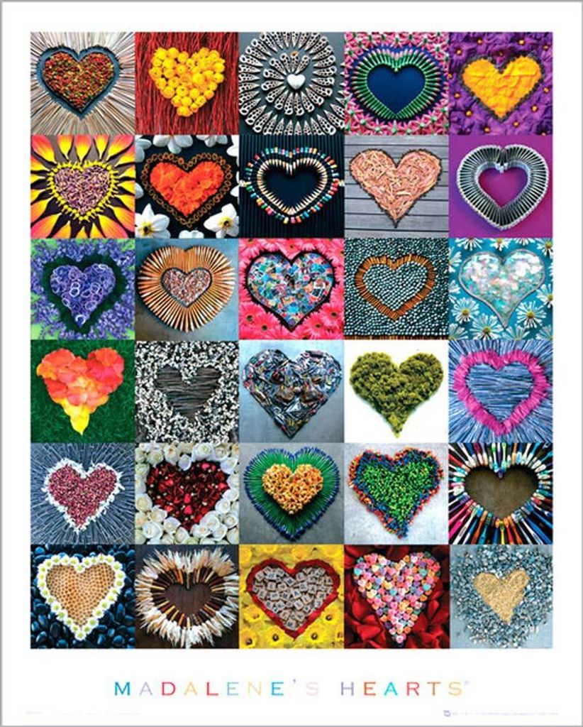 Madalenes Hearts - Mini-Poster - Collage