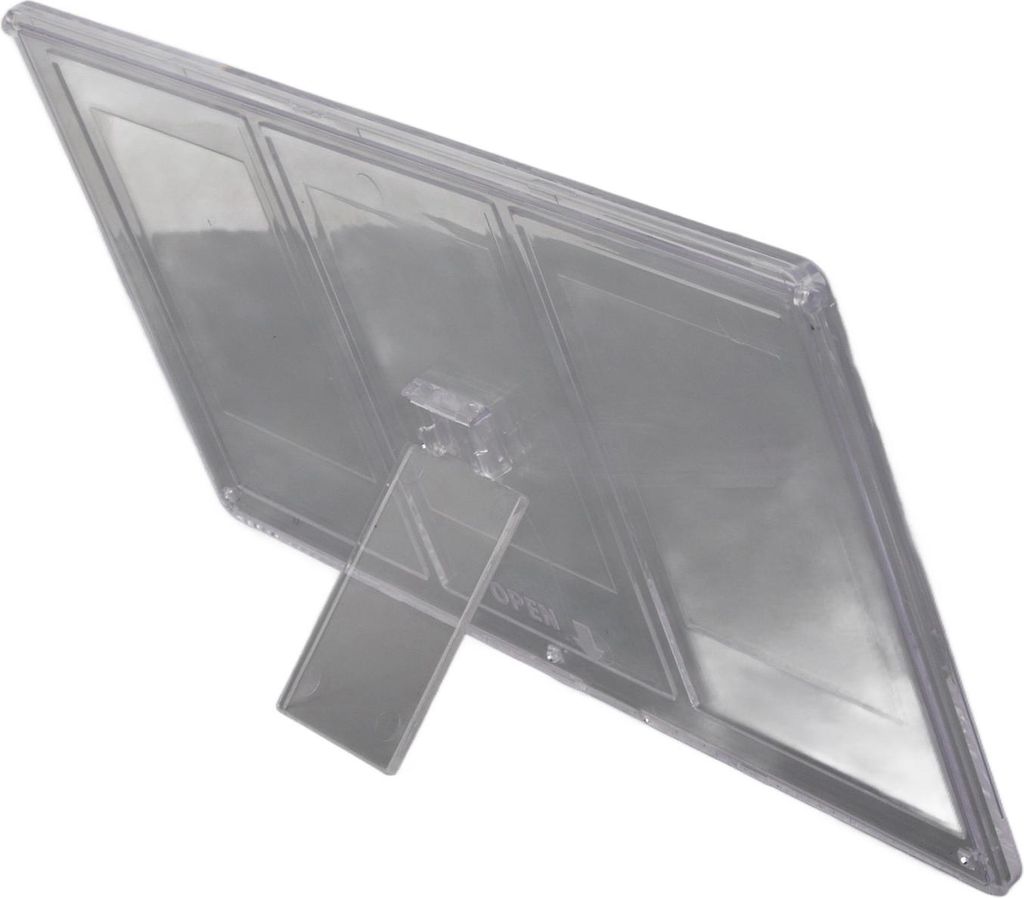 Mini-3-Zoll-Raster-Tisch-Fotorahmen, transparente Boxen, digitales Bild für Zuhause, Desktop, Büro