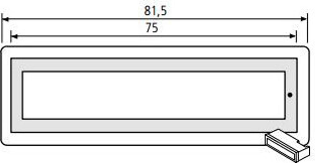 RENZ RSA2 Namensschild für RSA2 Klingel 97-9-85345