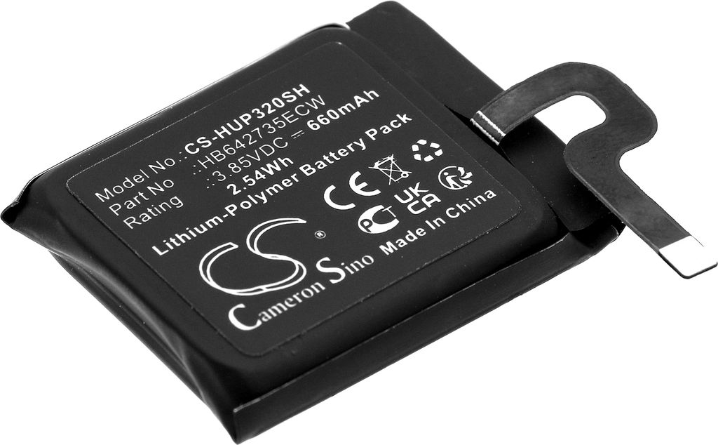 TECHTEK Akku Kompatibel mit [Honor] K2 Kids, für [Huawei] Watch 3 Pro, Watch 3S, Watch 3X Ersetzt HB642735ECW