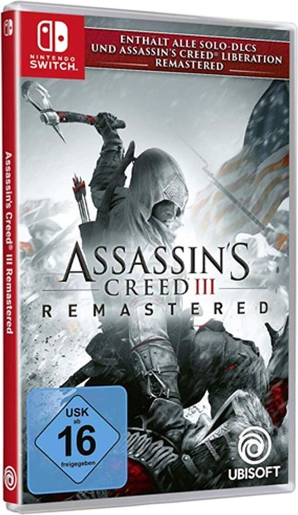 Ubisoft Assassin's Creed III Remastered, Nintendo Switch, Multiplayer-Modus, M (Reif), Physische Medien
