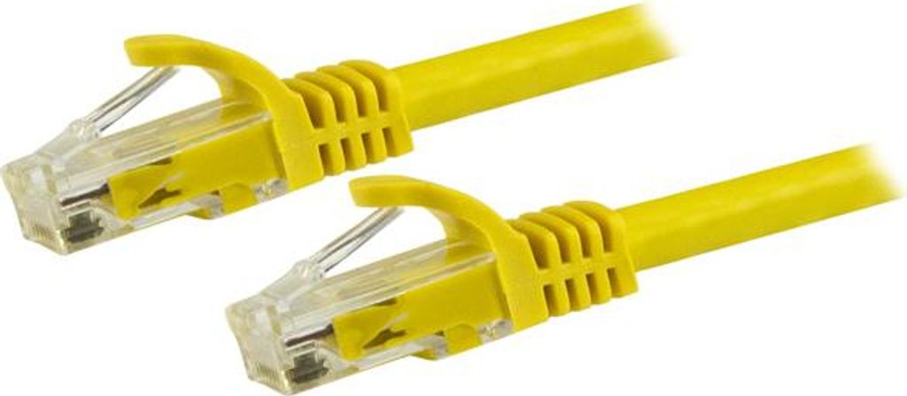 StarTech.com 1.5m CAT6 Ethernet Cable, 10 Gigabit Snagless RJ45 650MHz 100W PoE Patch Cord, CAT 6 10GbE UTP Network Cable w/Strain Relief, Yellow, ...