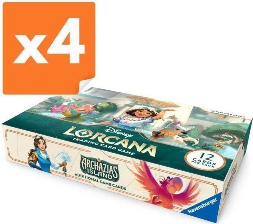 Disney Lorcana (Set 07) (4 Stück) Karton (4 x 24 Booster) – Ravensburger