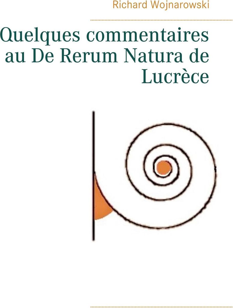 Quelques commentaires au De Rerum Natura de Lucrèce