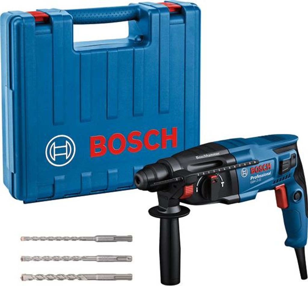 Bohrhammer mit SDS plus GBH 2-21 mit 1x Bohrer SDS plus 6/8/10 mm
