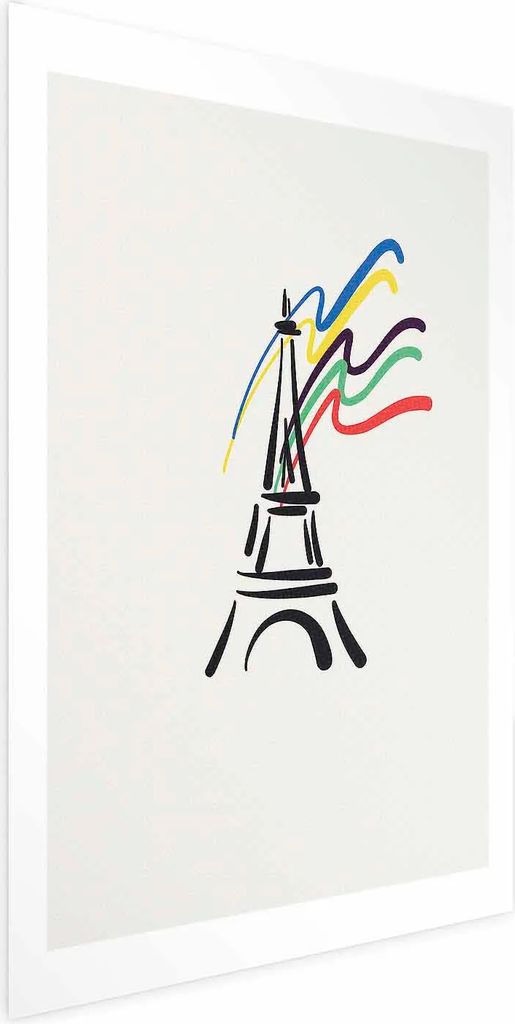 Posterpapier Poster - Eiffel Tower and Colors 60x90 cm Abstrakt i-C-10078-ao-a