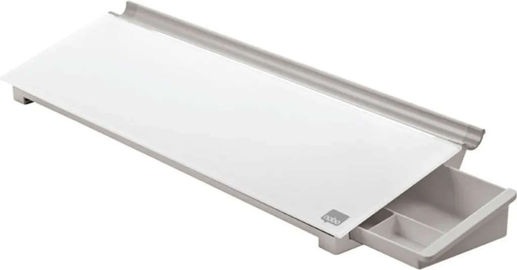 Tableau de notes en verre blanc Nobo Diamond idéal pour votre bureau