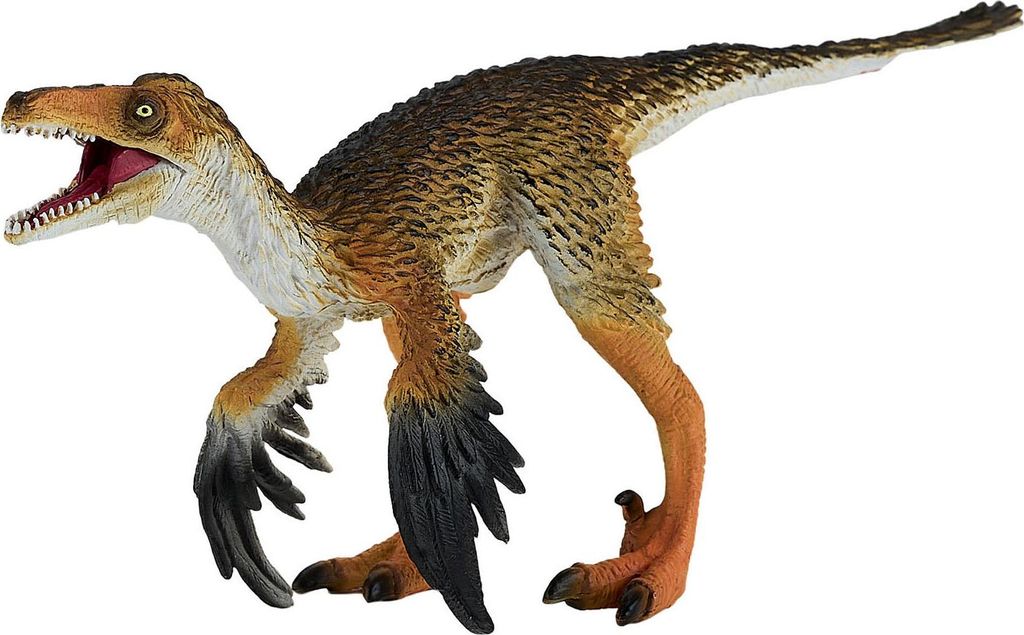 Mojo Dinosaurier Spielfigur Troodon mit beweglichem Kiefer Produktbild 
