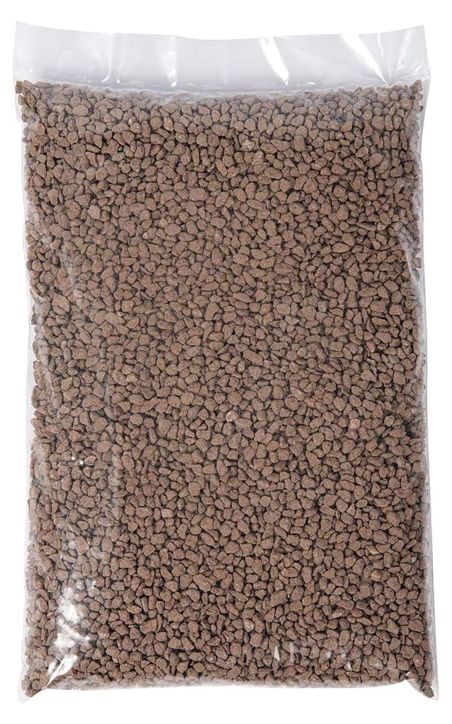 Dekogranulat / Dekosteine (2-3 mm), 1 kg, erdbraun