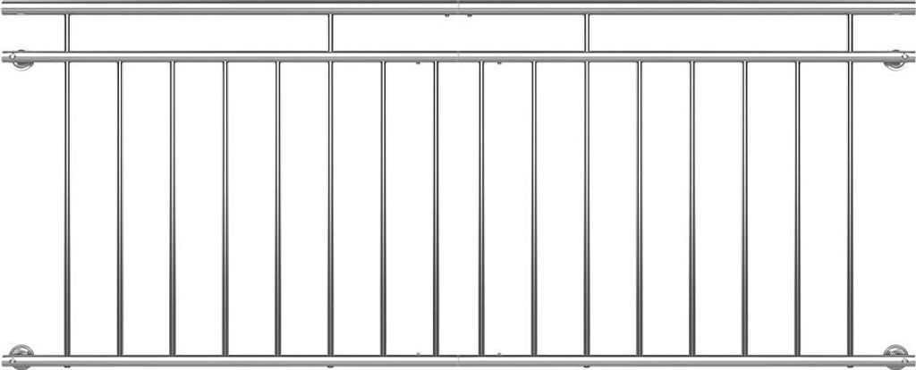 MONZANA® Balustrade de balcon français 225 cm acier Image du produit 