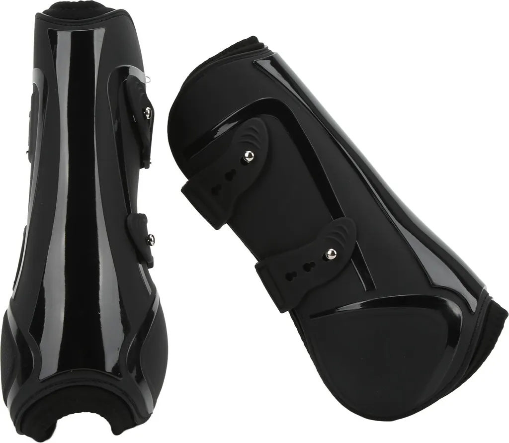 Protections tendons cheval coque élastique PU et intérieur doux néoprène