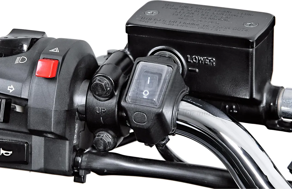 Interrupteur de Guidon 22mm Étanche - Commande ON/OFF avec Câblage 12V
