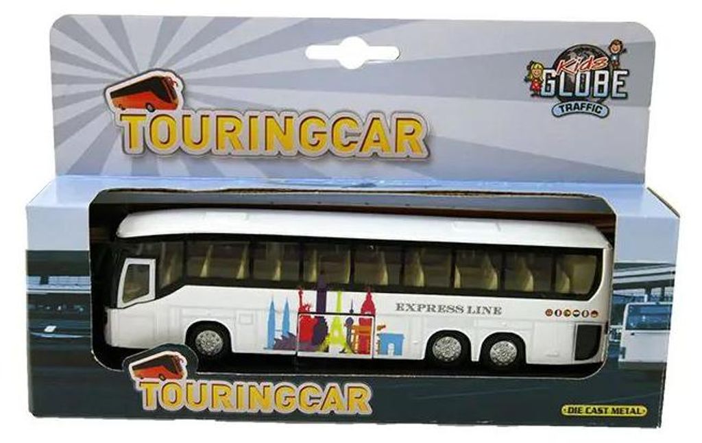 Pullman da turismo con macchinina giocattolo Immagine del prodotto 