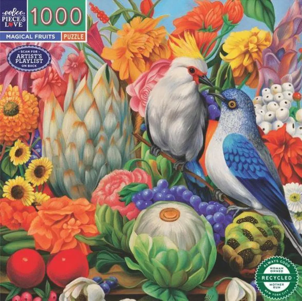 Puzzle 1000 pièces coloré eeBoo pour adulte et activité de loisir