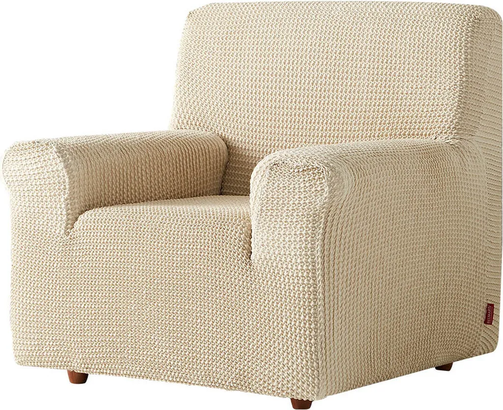 Housse de protection pour fauteuil ivoire extensible Bali Belmarti