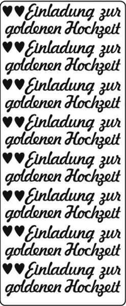 Kreativsticker 10x23cm Motiv 98 VE=5 Stück gold