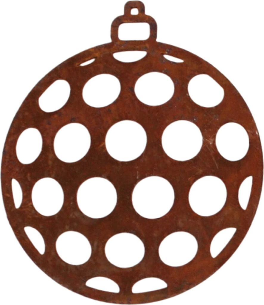 Rostikal Rost Deko Christbaumschmuck 7 cm Geschenkanhänger Produktbild 