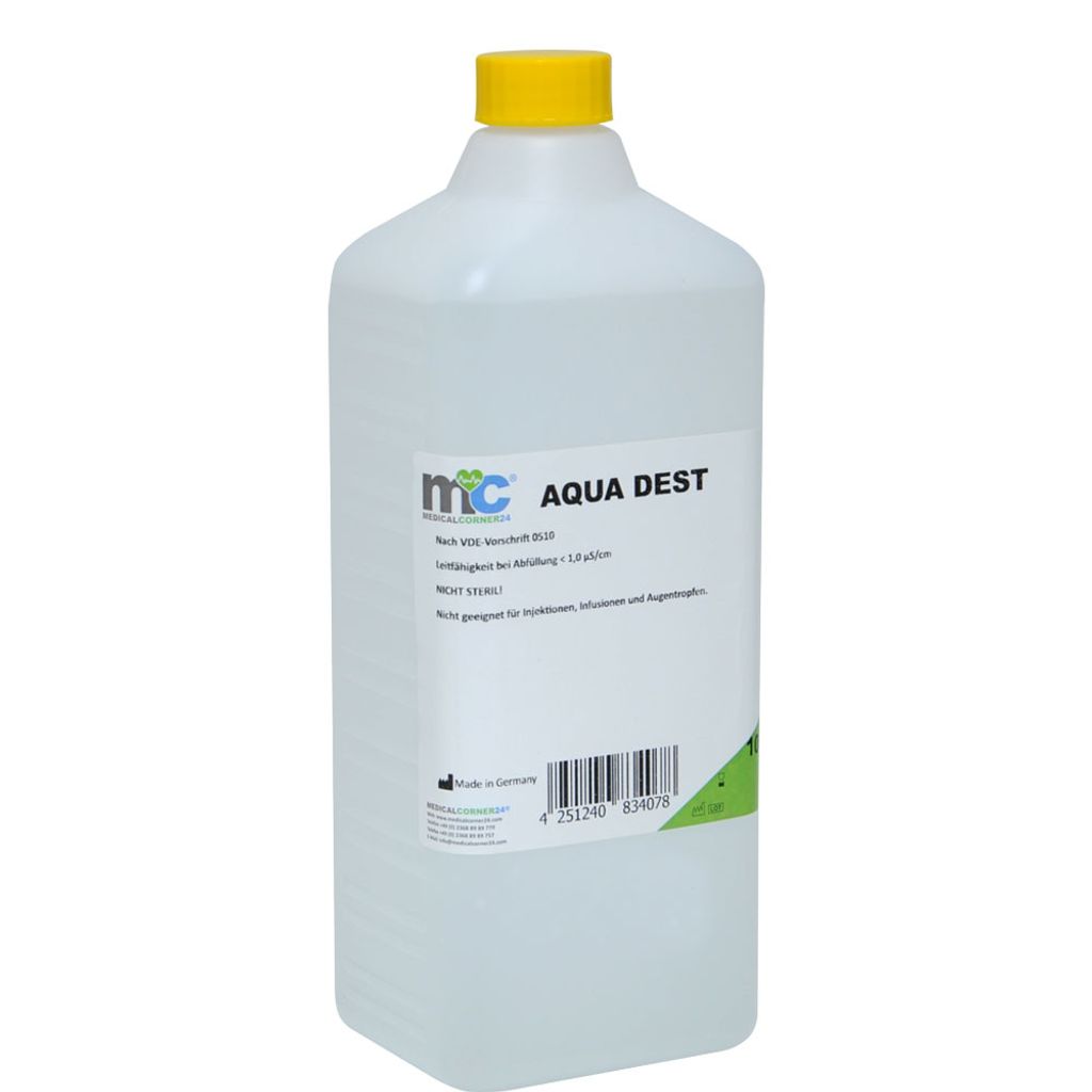 Medicalcorner24 Destilliertes Wasser AQUA