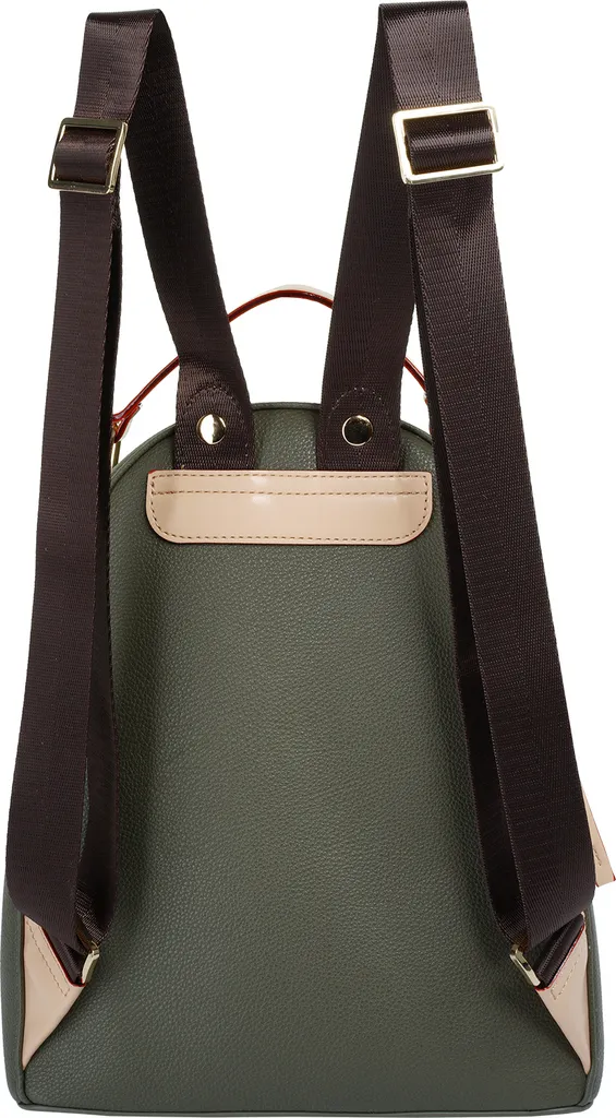 Sac à Dos Bugatti Ella Vert Olive - Idéal pour Travail et Sorties - 21