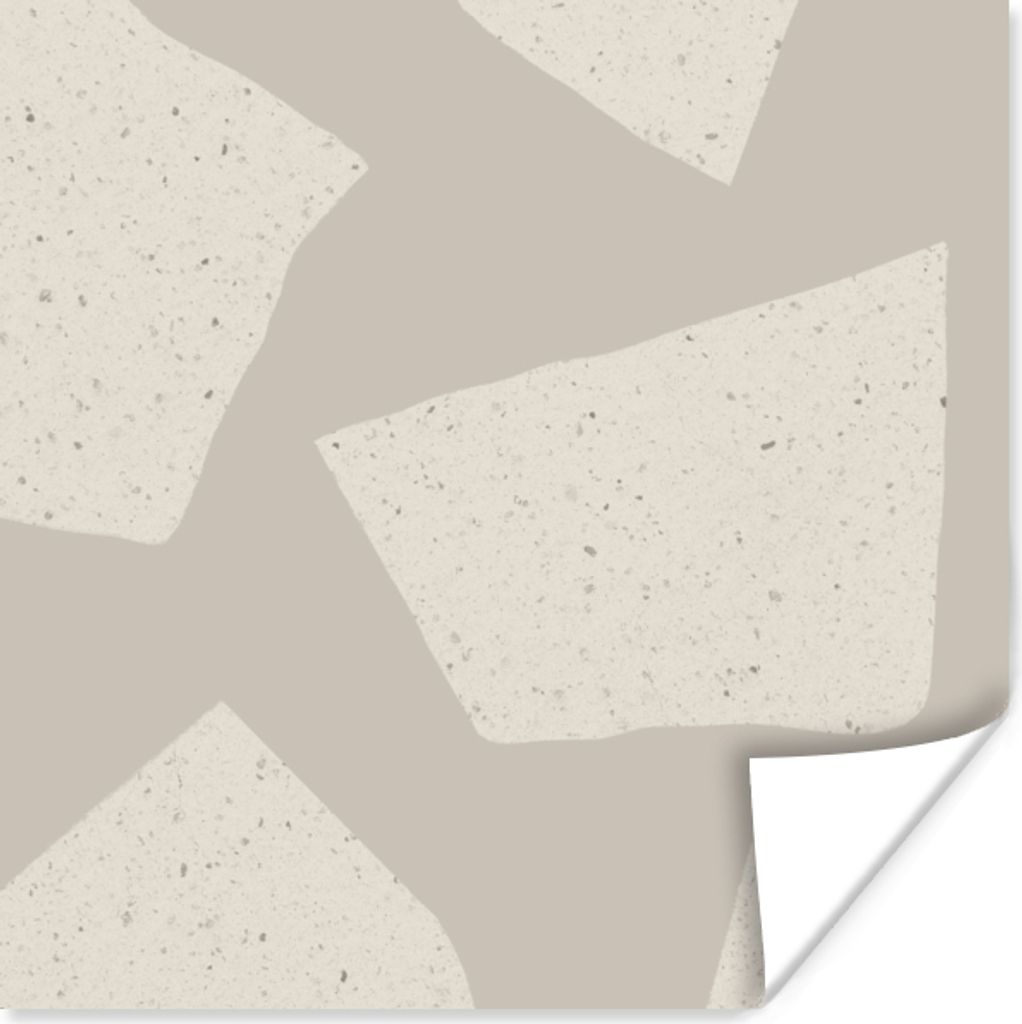MuchoWow Poster Terrazzo - Abstrakt - Pastell - Muster 30x30 cm - Wandposter - Printing