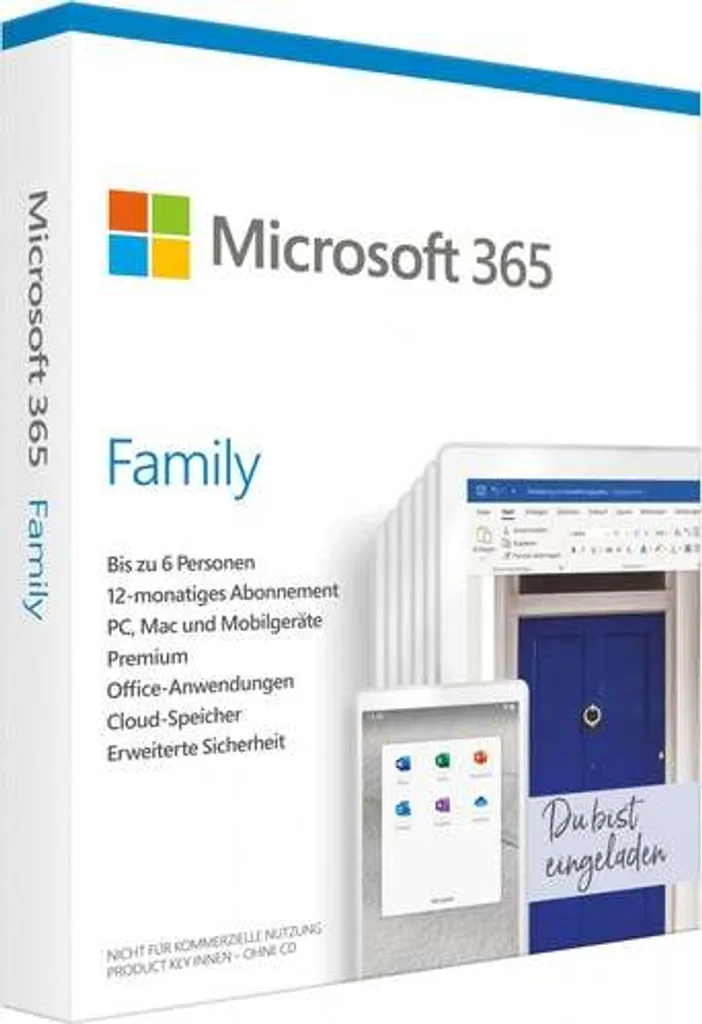 Microsoft Office 365 Home Premium Pack - 6 licences Multilingue 1 an - 9