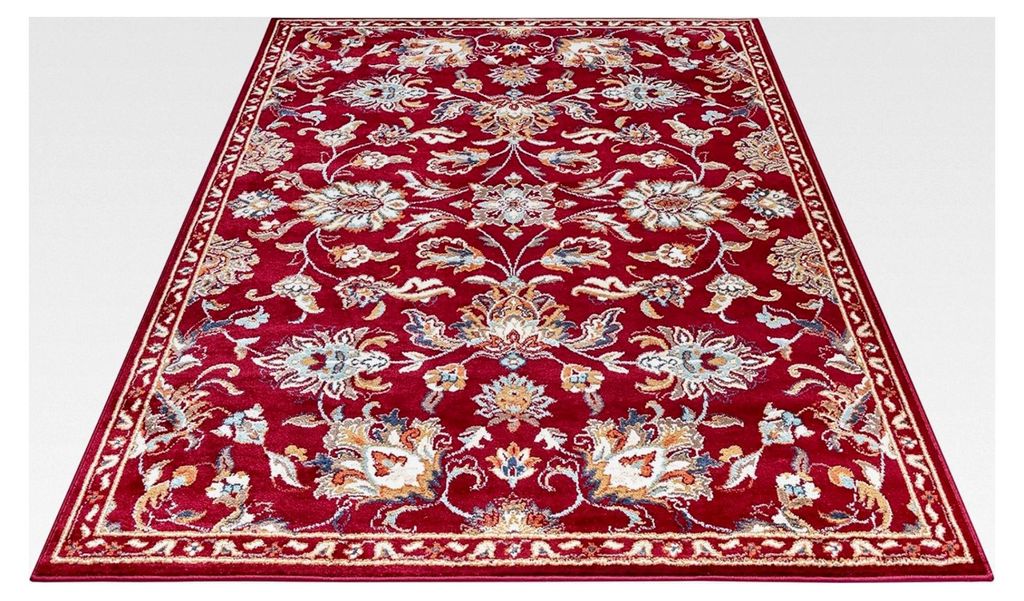 Caracci Orientteppich – Klassischer Orientläufer mit Ornamenten und Blumenmotiven, weicher Kurzflor für Schlafzimmer, Esszimmer, Wohnzimmer, Fl...