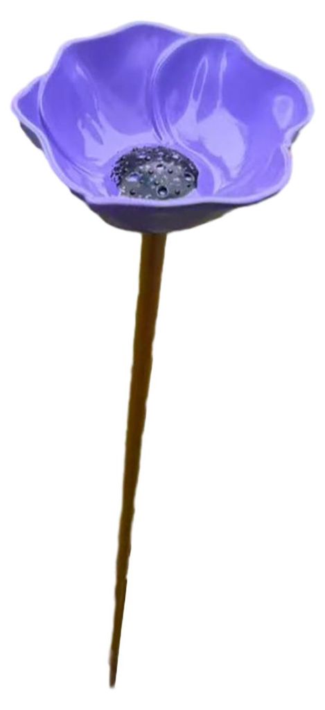 Metallener Blumenstecker, Insektentränke, Mini-Vogelbad, Trinkschale für Bienen, Schmetterlinge und Vögel, Gartendekoration