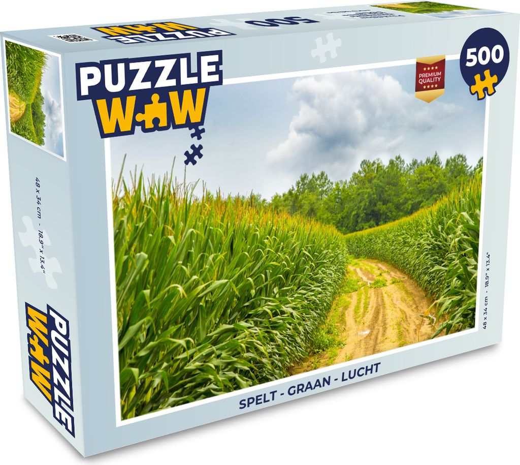 MuchoWow Puzzle 500 Teile Dinkel - Getreide - Luft - 500 Teile - Kinder - Selberbauen - Puzzlespiele